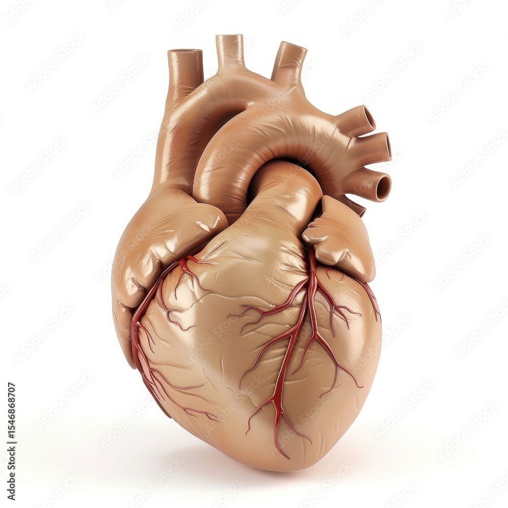 custom made wallpaper toronto digitalHealth heart crafted in clay symbolizing vitality and wellness