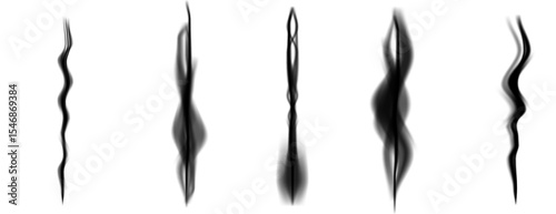 Abstract black and white shapes create a dynamic visual arrangement suitable for artistic interpretation.