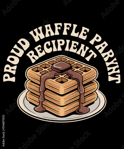 Severance Waffle Party Recipient Retro Funny