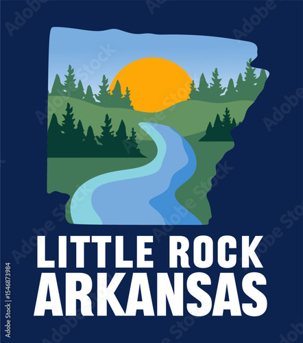 little rock arkansas with beautiful natural scenery