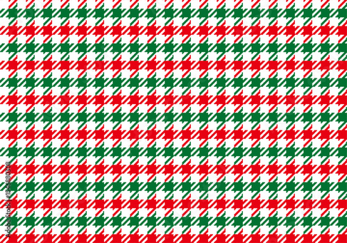 クリスマスカラーのシェパードチェック スウォッチ03