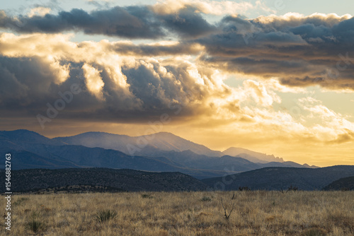Sunrise in BLM’s Fort Stanton – Snowy River Cave National Conservation Area in spring. photo