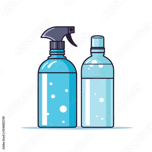 Professional Disinfectant Plastic Bottle with Drop Line for Cleaning Products Marketing