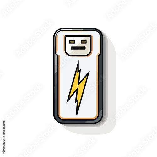 Professional Flash Disk Icon Vector Illustration on White Background