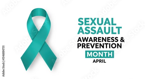 Sexual Assault Awareness and Prevention Month in April Illustration