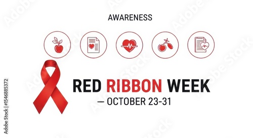 Importance of Awareness Red Ribbon Week October Event Promotion