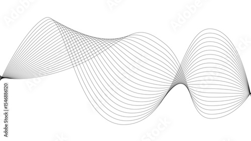 pattern background wavy strings and threads flowy art abstract sound or windy waves black elegant artsy tangle	