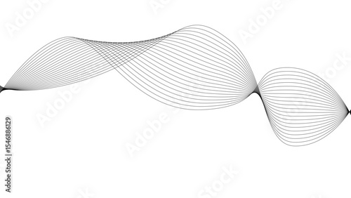 pattern background wavy strings and threads flowy art abstract sound or windy waves black elegant artsy tangle	