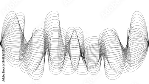 pattern background wavy strings and threads flowy art abstract sound or windy waves black elegant artsy tangle	