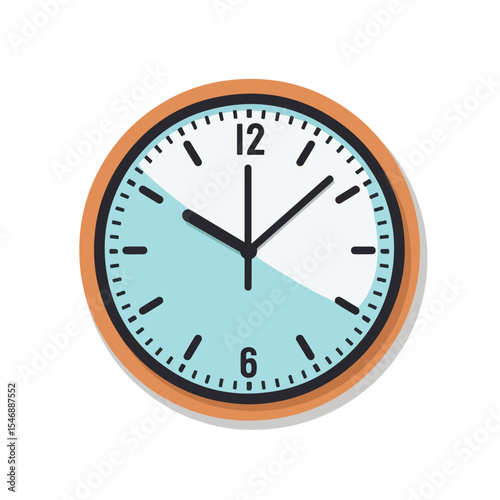 Professional Vector Illustration of Isolated Time Clock Watch Icon for Design Projects