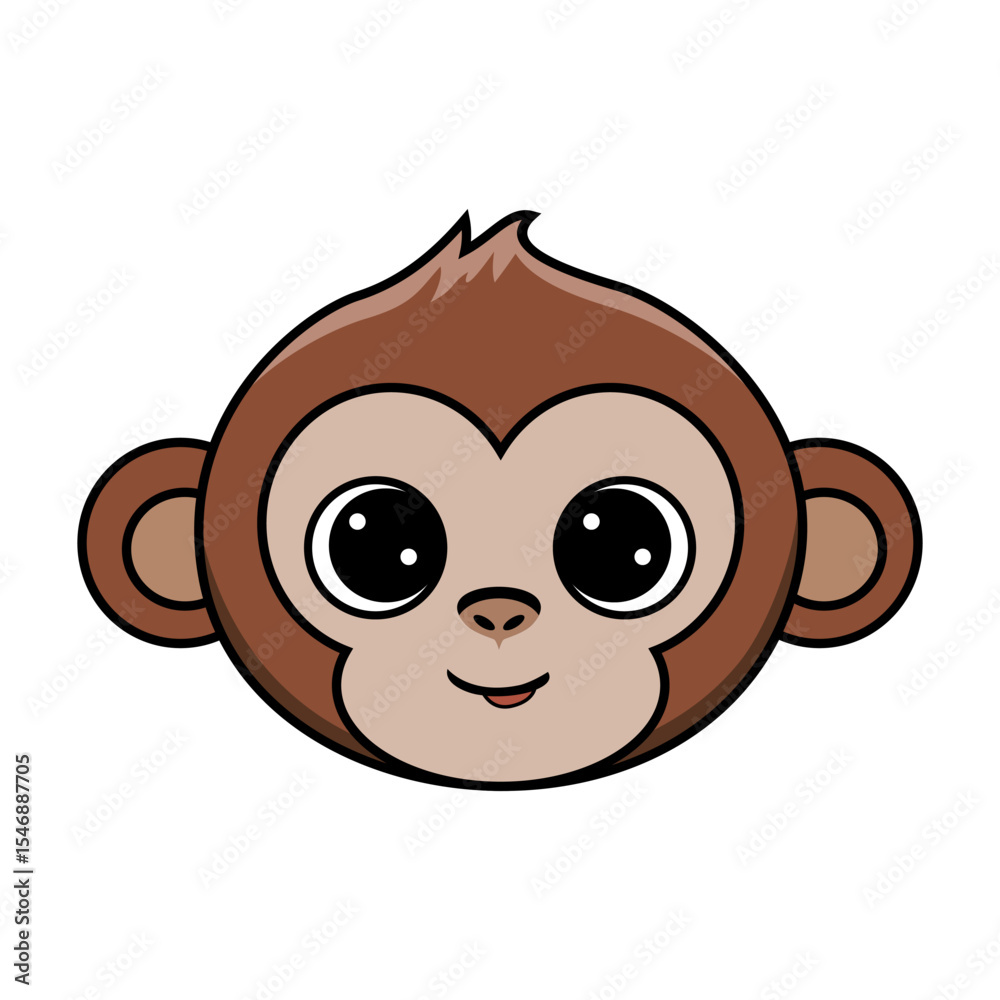 macaco desenho infantil minimalista