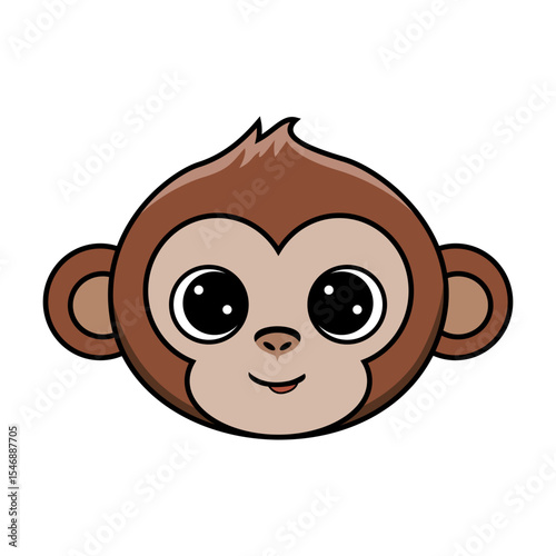 macaco desenho infantil minimalista