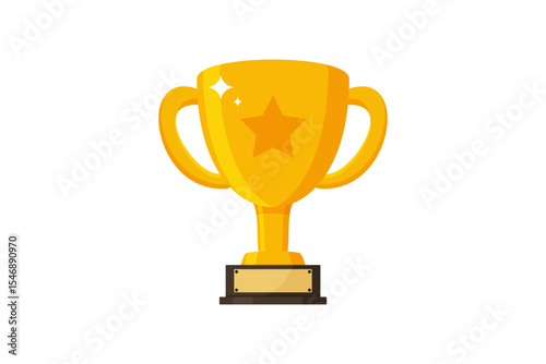 Golden trophy icon for achievements and awards.