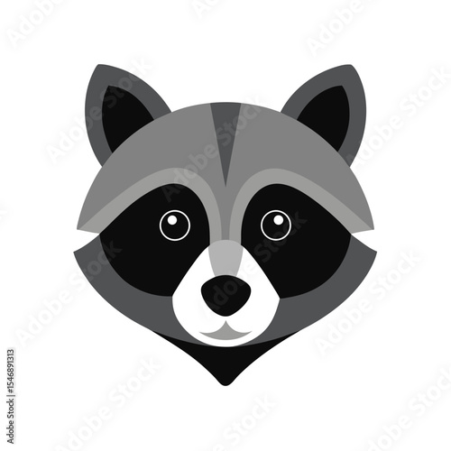 Animal head flat color 