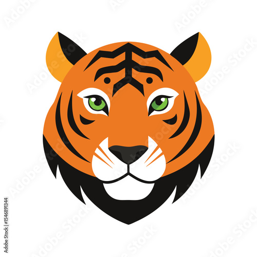 Animal head flat color 