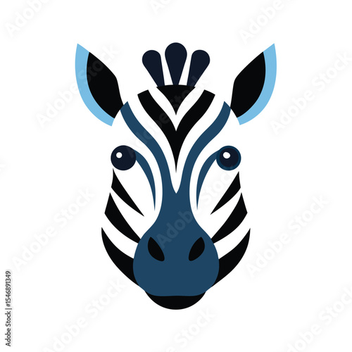Animal head flat color 
