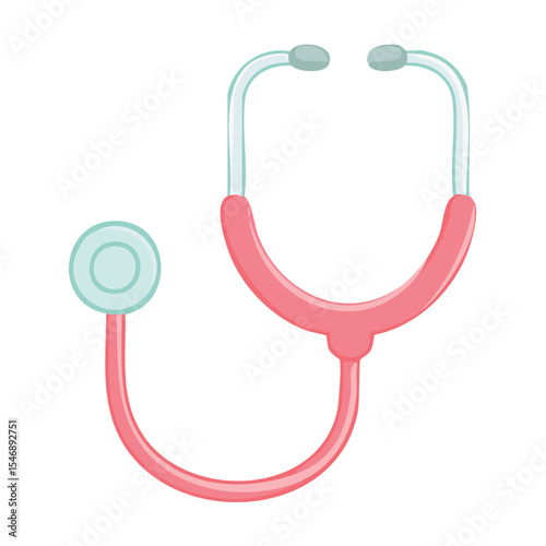 A pink stethoscope with an interesting design 