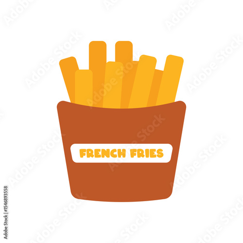 French Fries Vector Flat Design