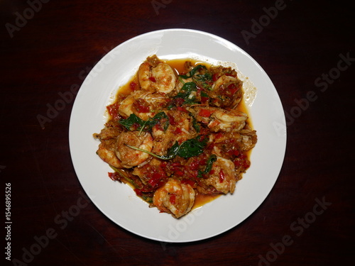 Spicy shrimp salad