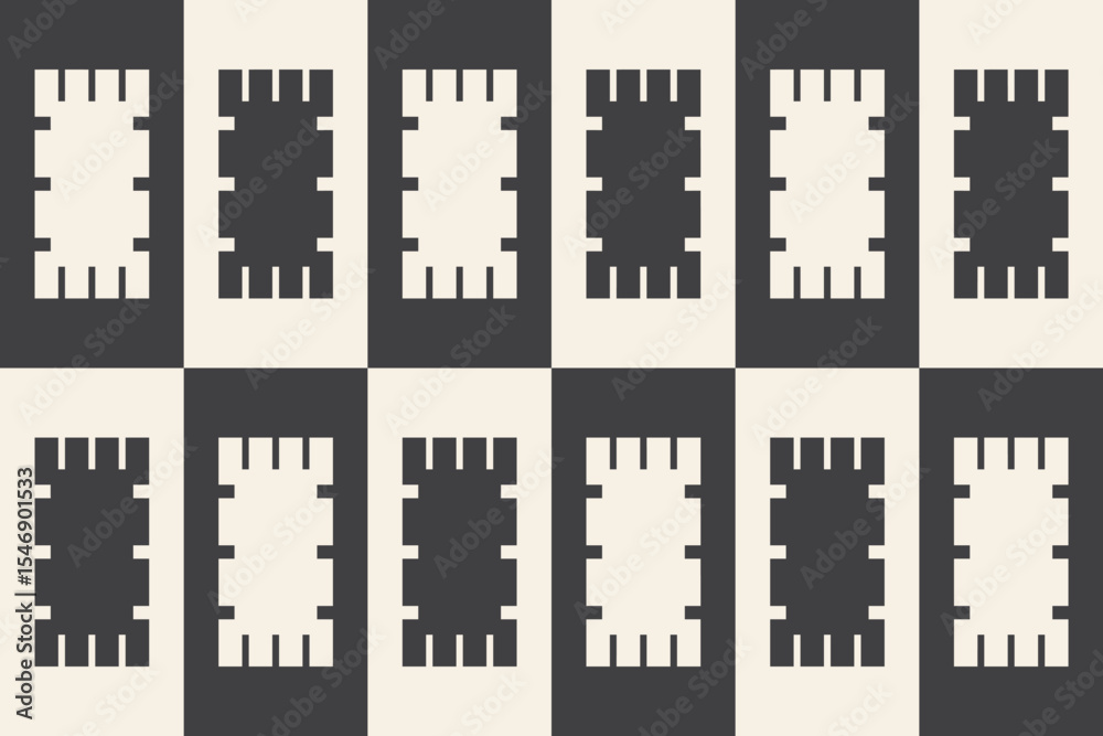 Obraz premium Rectangle and Square Shapes and Designs Brown Colors Geometric Pattern Abstract Background Geometric Background