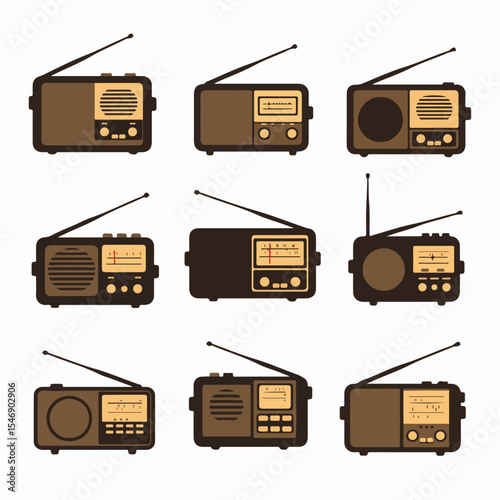 Retro radios collection, broadcasting and media history