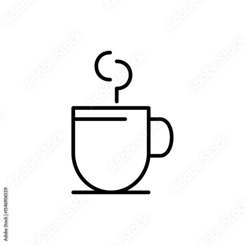 Collection of vector line icons about drinks