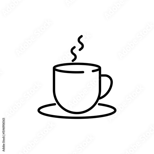 Collection of vector line icons about drinks