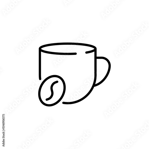 Collection of vector line icons about drinks