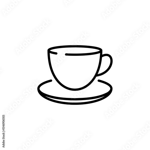 Collection of vector line icons about drinks