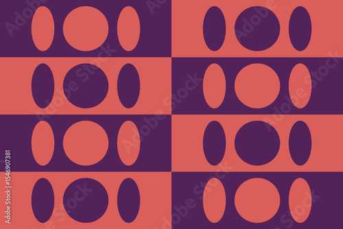 Circle Shapes and Designs Purple Colors Geometric Pattern Abstract Background Geometric Background