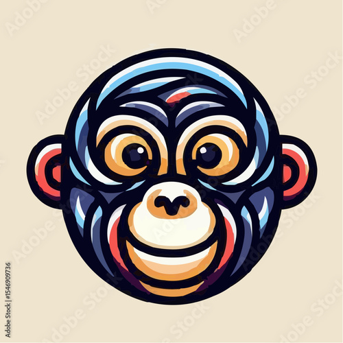 alternative digital art of a funny monkey 36