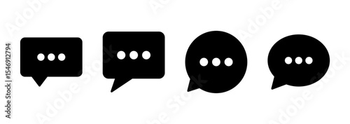 Chat icon vector. speech bubble sign and symbol. comment icon. message