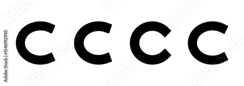 Copyright icon vector. copyright sign and symbol