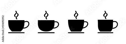 coffee cup icon vector. cup a coffee sign and symbol