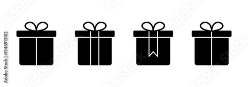 Gift icon vector. gift sign and symbol. birthday gift