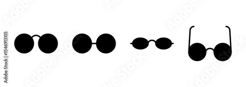 Glasses icon vector. Glasses sign and symbol