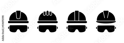 Helmet icon vector. Motorcycle helmet sign and symbol. Construction helmet icon. Safety helmet