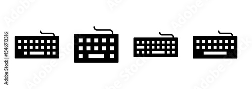 Keyboard icon vector. keyboard sign and symbol