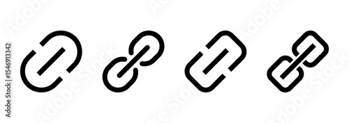 Link icon vector. Hyperlink chain sign and symbol