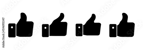 Like icon vector. Thumbs up sign and symbol. Hand like