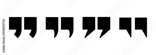 Quote icon vector. Quotation mark sign and symbol