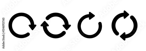 Refresh icon vector. Reload sign and symbol. Update icon.
