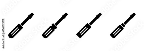 Screwdriver icon vector.tools sign and symbol