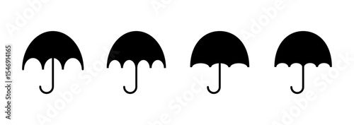 Umbrella icon vector. umbrella sign and symbol