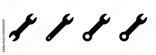 Wrench icon vector. repair icon. tools sign and symbol