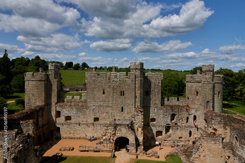 Timeless Fortress – Bodiam Castle Framed by Oak Trees, England 
