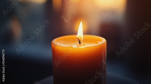 A Single Lit Candle: A Symbol of Hope and Remembrance