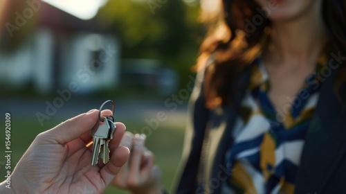 Handing Over Keys to a New Homeowner