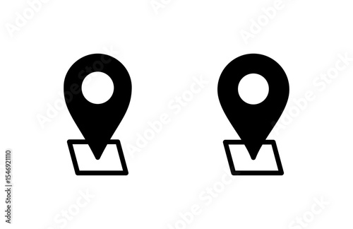 Address icon vector illustration. home location sign and symbol. pinpoint