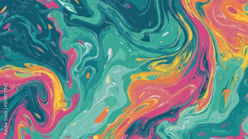 Vivid abstract pattern art in swirling colors for creative design
